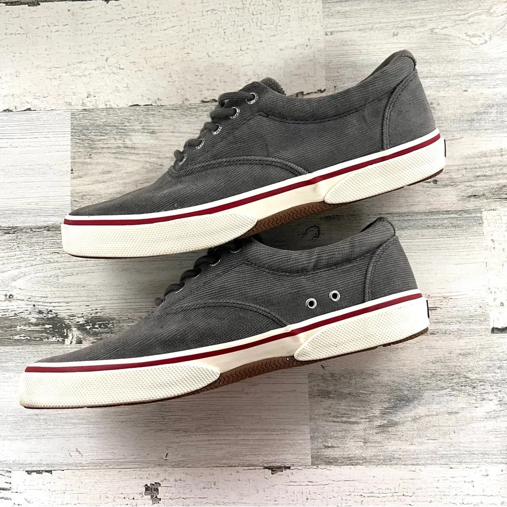 Sperry Top-Sider Men’s Size 10 Halyard CVO Canvas Corduroy Lace Up Casual Shoes